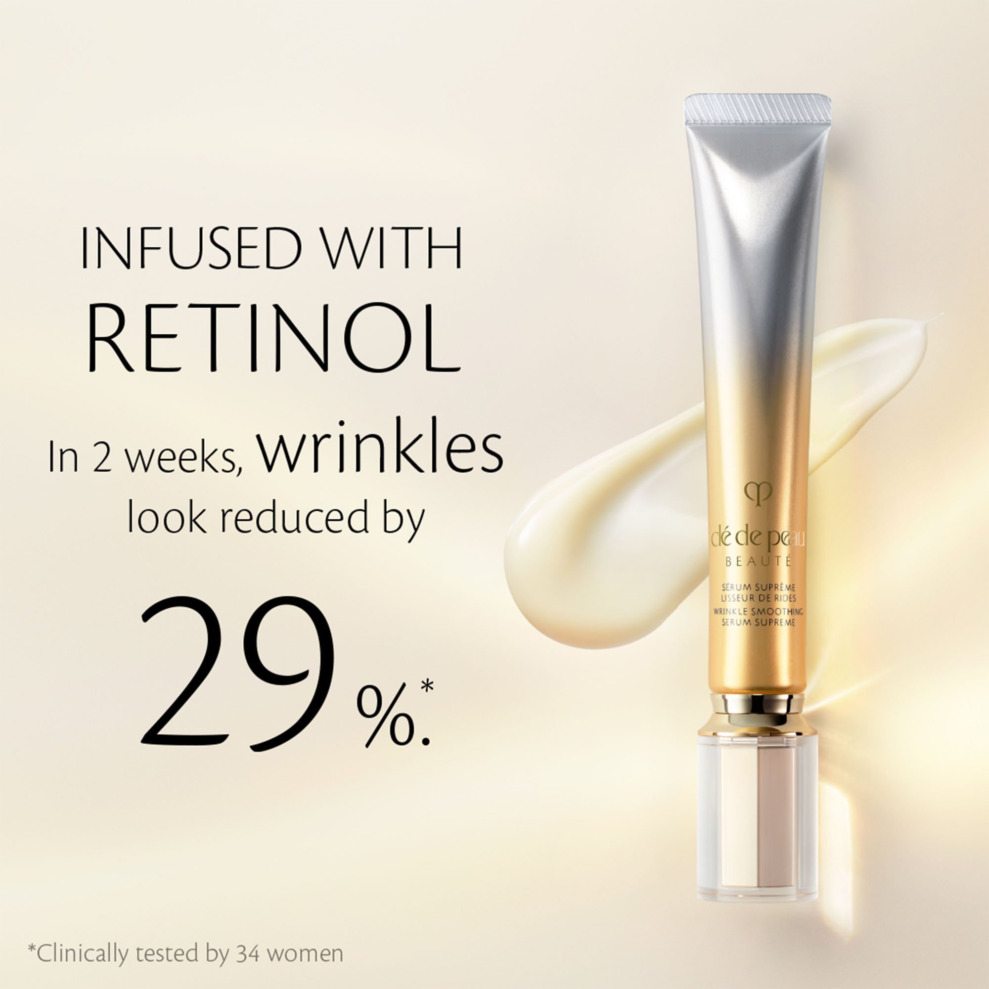 Wrinkle Smoothing Retinol Serum Supreme | Clé de Peau Beauté