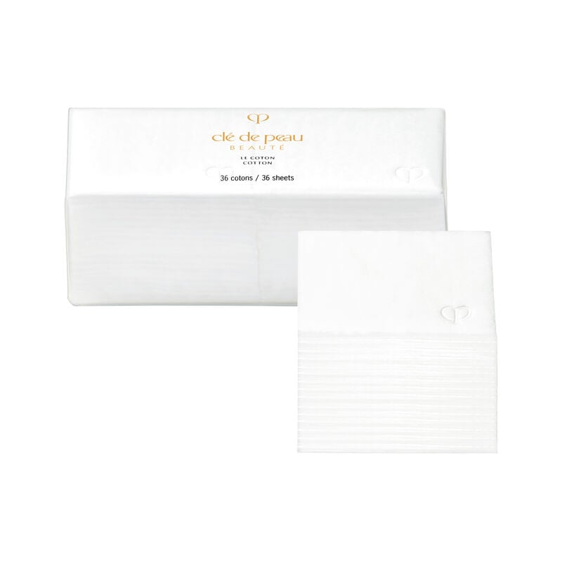 Clé De Peau Beauté Cotton Trial Size (36 Sheets) In White