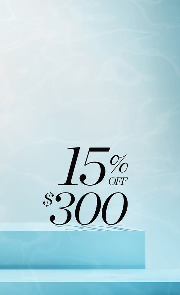 15% off any 300美元 purchase.
