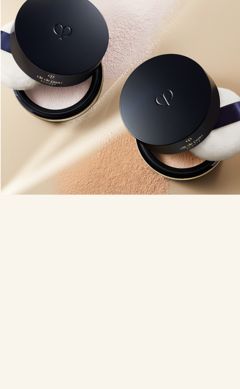 Translucent loose powder filter