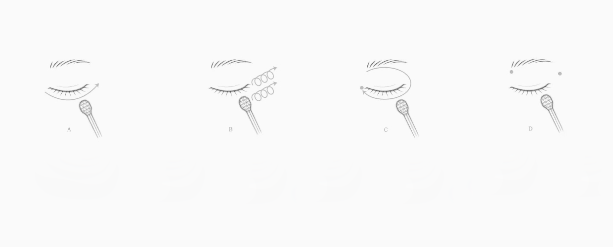 Enhancing Eye Contour Cream Supreme按摩图